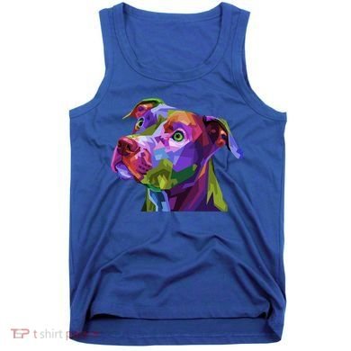 American Pitbull Terrier Pop Art Portrait For Dog Owners Gift Tank Top