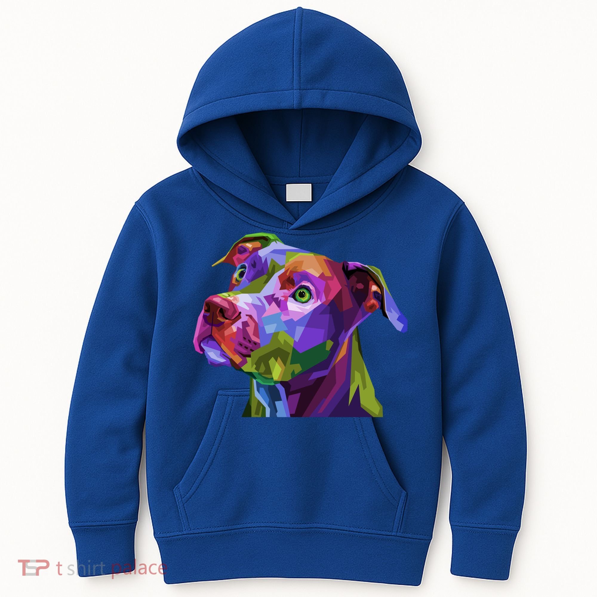 American Pitbull Terrier Pop Art Portrait For Dog Owners Gift Kids Hoodie