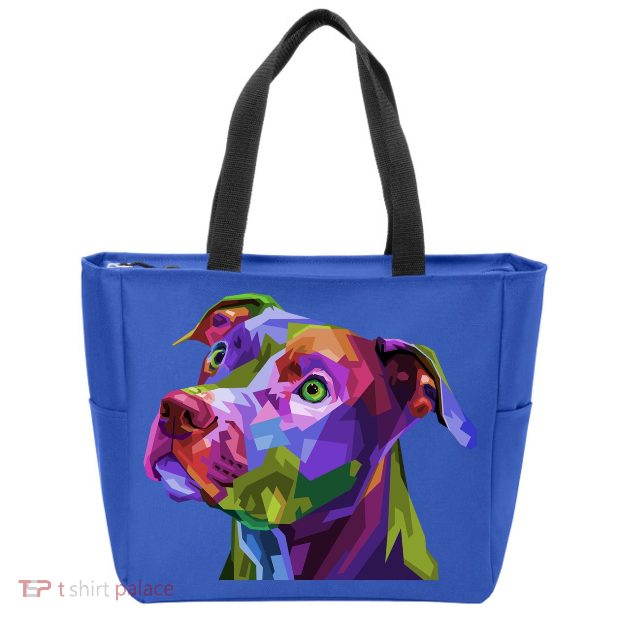 American Pitbull Terrier Pop Art Portrait For Dog Owners Gift Tote Bag