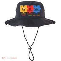 Autism Periodic Table Elements Gold Titanium Samarium Autism Awareness Bucket Hat thumb 0