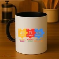 Autism Periodic Table Elements Gold Titanium Samarium Autism Awareness Coffee Mug thumb 4