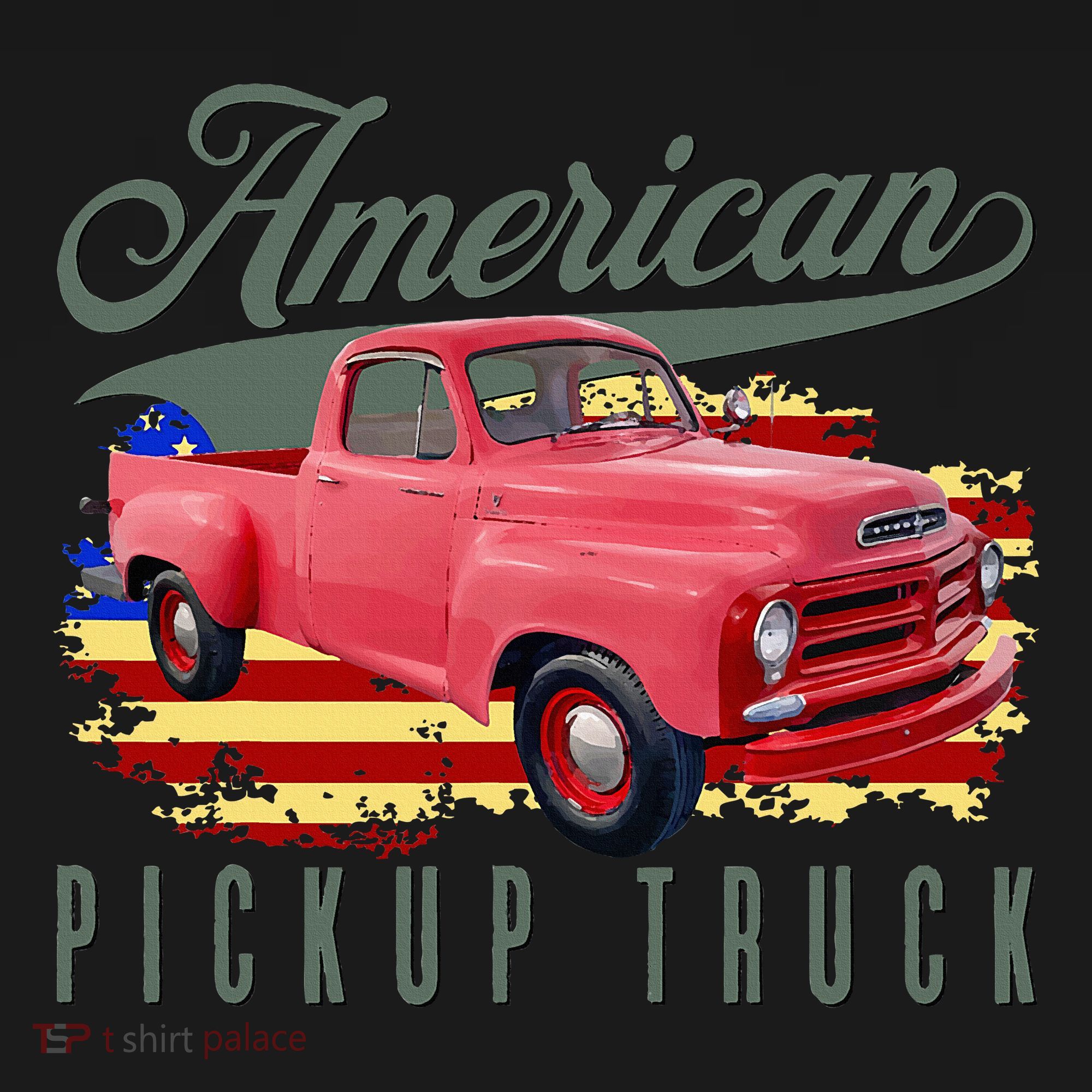 American Pickup Truck Adults Teens Women's Hoodie