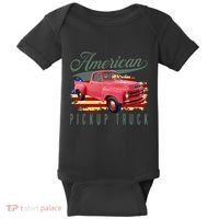 American Pickup Truck Adults Teens Baby Bodysuit thumb 0