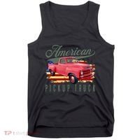 American Pickup Truck Adults Teens Tank Top thumb 0