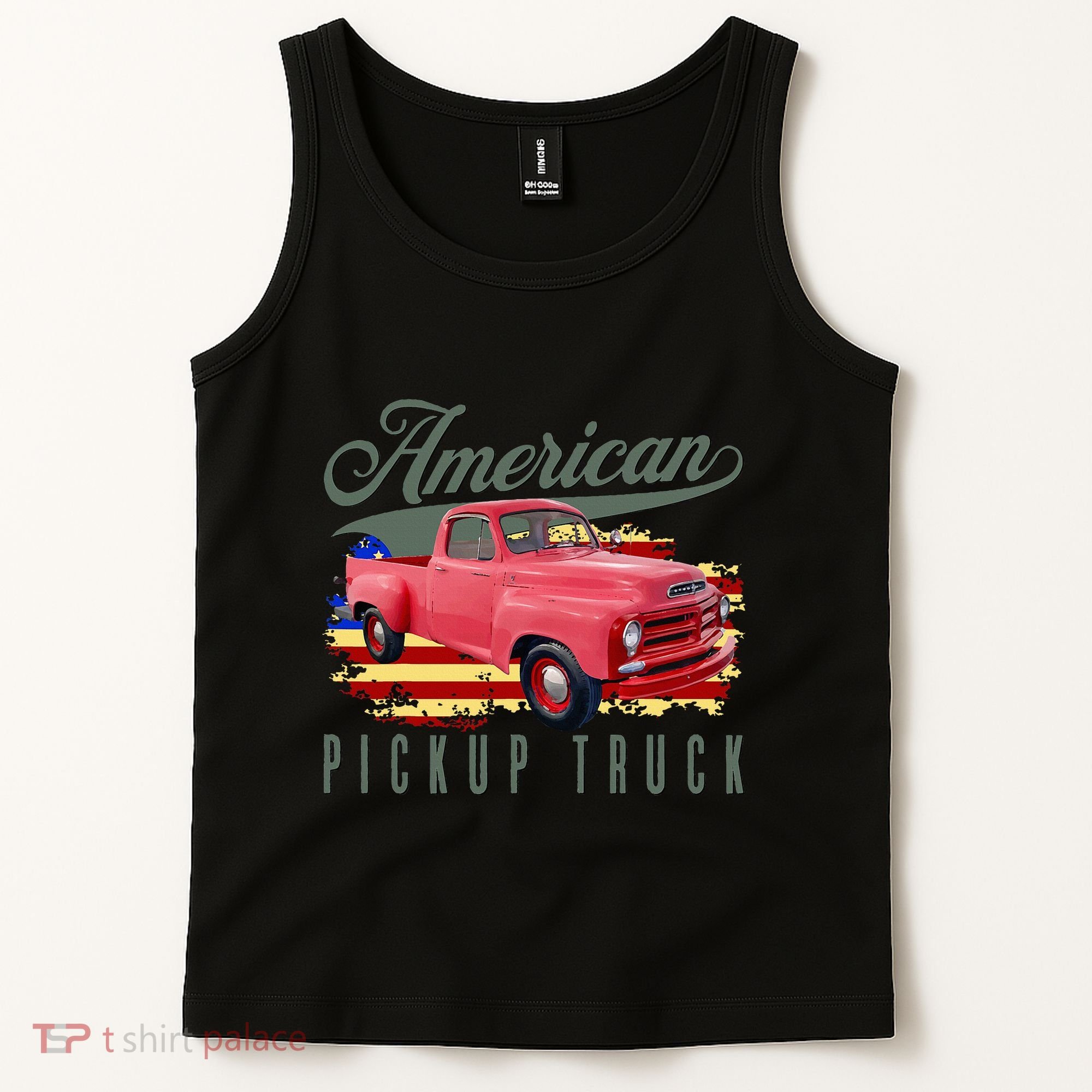 American Pickup Truck Adults Teens Tank Top