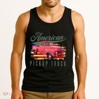 American Pickup Truck Adults Teens Tank Top thumb 3