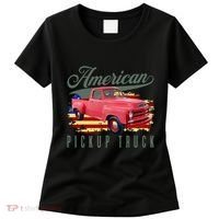 American Pickup Truck Adults Teens Women's T-Shirt thumb 0