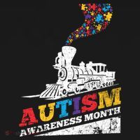 Autism Puzzle Train Toy Gift Support Autism Awareness Great Gift USA-Made Doggie Bandana thumb 2