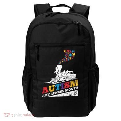 Autism Puzzle Train Toy Gift Support Autism Awareness Great Gift Backpack