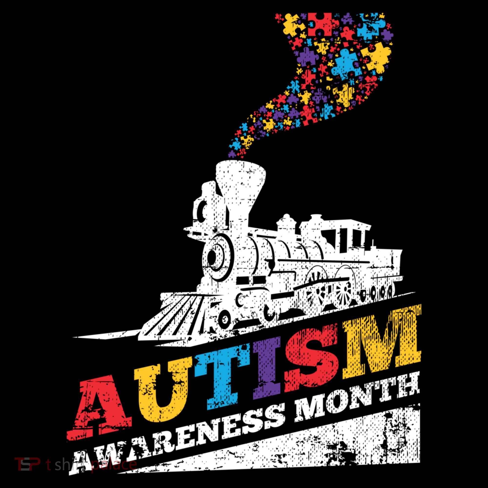 Autism Puzzle Train Toy Gift Support Autism Awareness Great Gift Bucket Hat