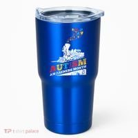 Autism Puzzle Train Toy Gift Support Autism Awareness Great Gift Tumbler thumb 0