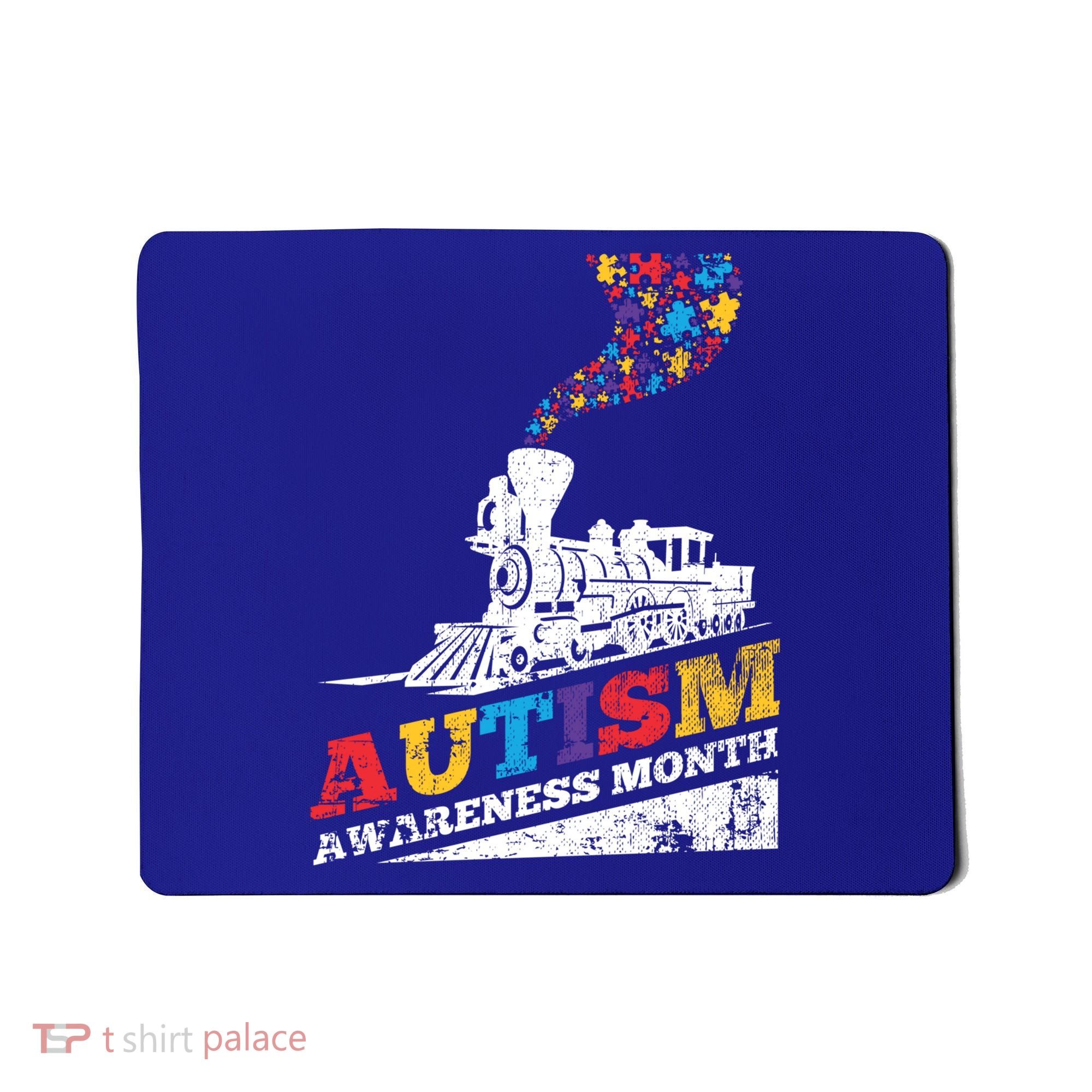 Autism Puzzle Train Toy Gift Support Autism Awareness Great Gift Mousepad