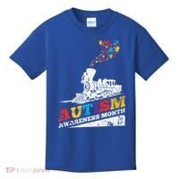Autism Puzzle Train Toy Gift Support Autism Awareness Great Gift Kids T-Shirt thumb 0