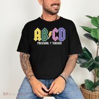 ABCD Preschool Teacher Rock And Roll Comfort Colors T-Shirt thumb 3