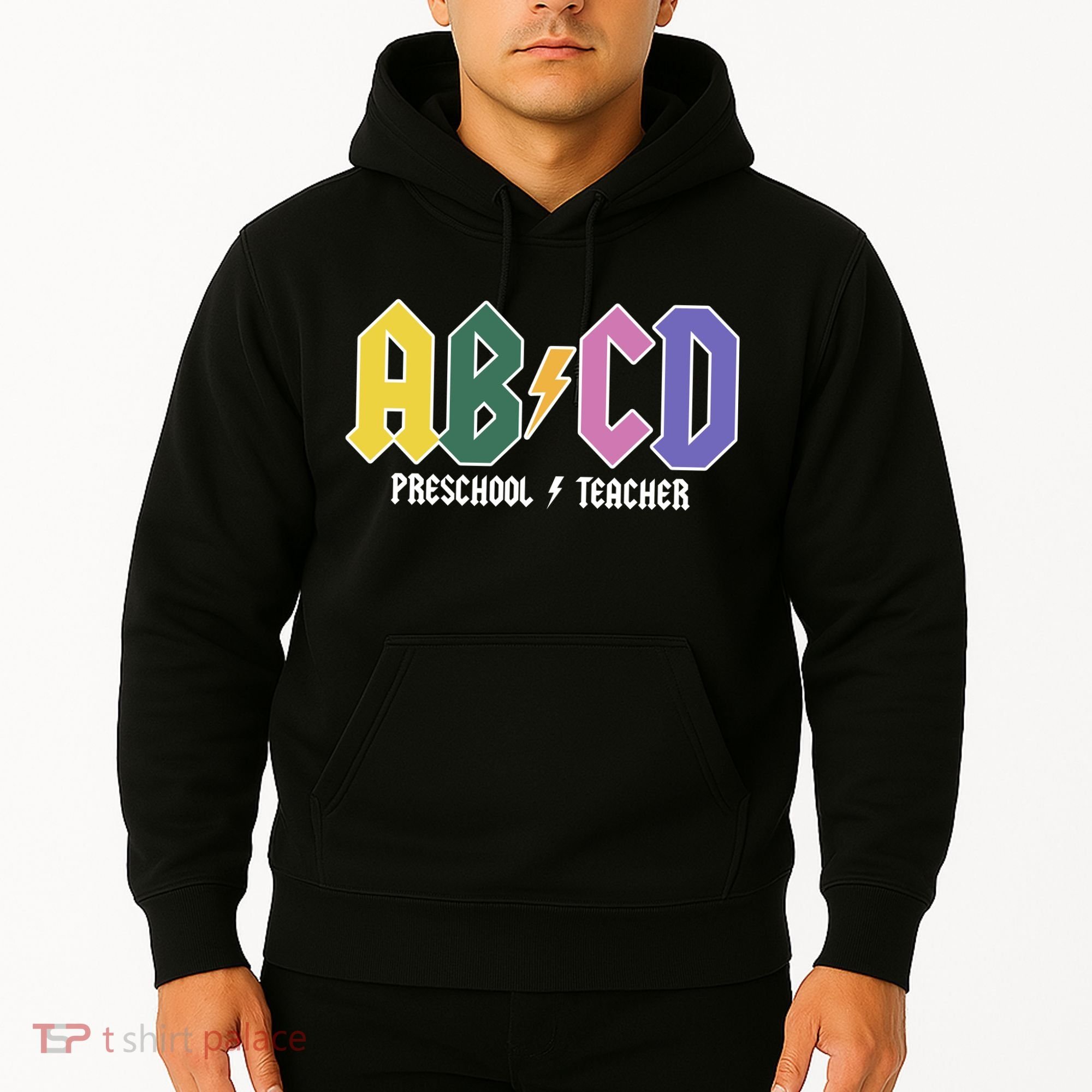 ABCD Preschool Teacher Rock And Roll Hoodie