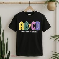 ABCD Preschool Teacher Rock And Roll T-Shirt thumb 2