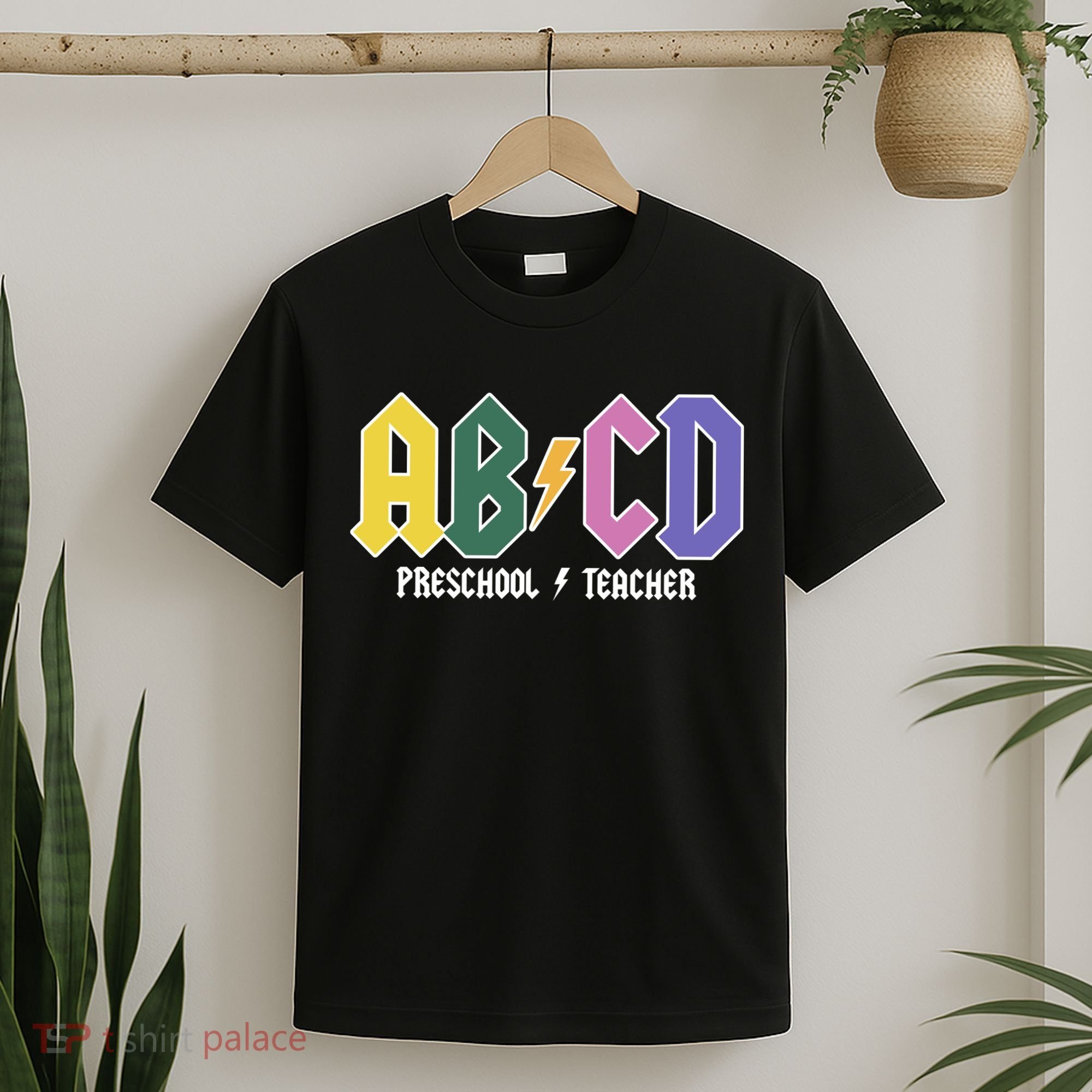 ABCD Preschool Teacher Rock And Roll T-Shirt