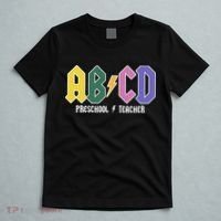 ABCD Preschool Teacher Rock And Roll T-Shirt thumb 5