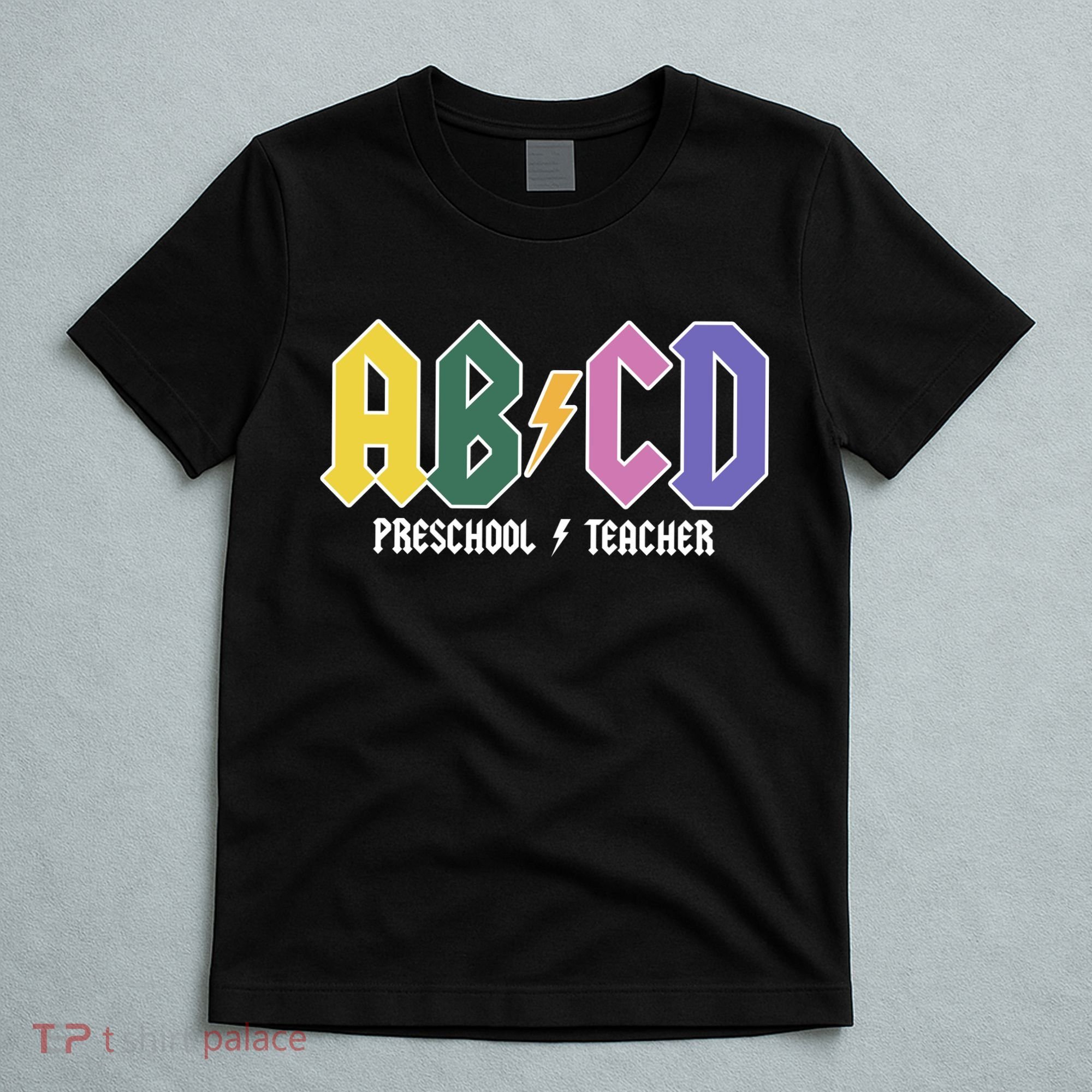 ABCD Preschool Teacher Rock And Roll T-Shirt