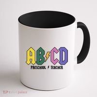 ABCD Preschool Teacher Rock And Roll Coffee Mug thumb 1