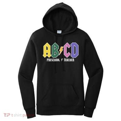ABCD Preschool Teacher Rock And Roll Women's Hoodie