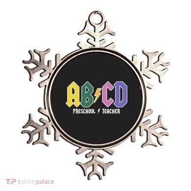 ABCD Preschool Teacher Rock And Roll Ornament