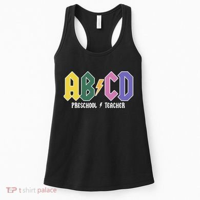 ABCD Preschool Teacher Rock And Roll Women's Tank Top