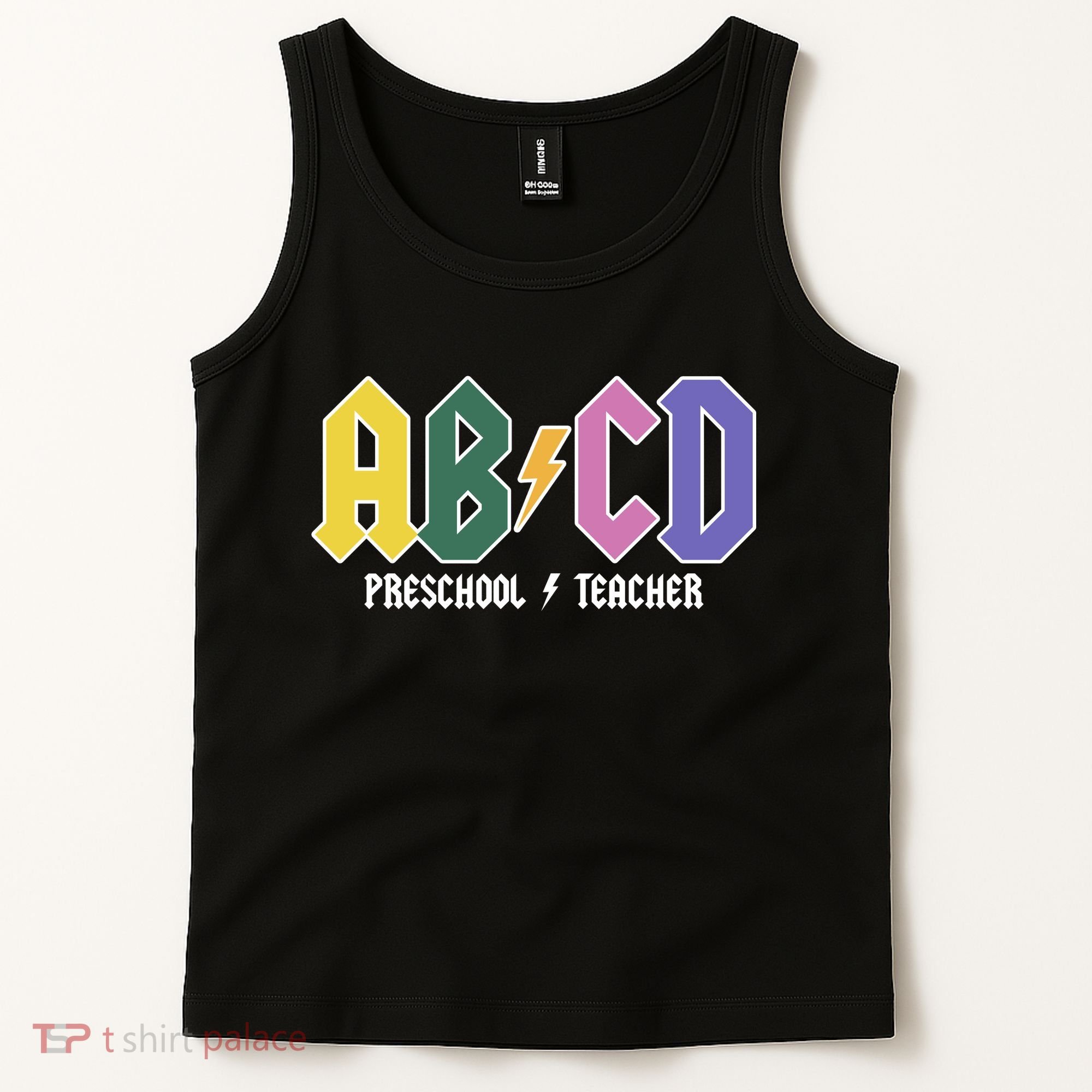 ABCD Preschool Teacher Rock And Roll Tank Top