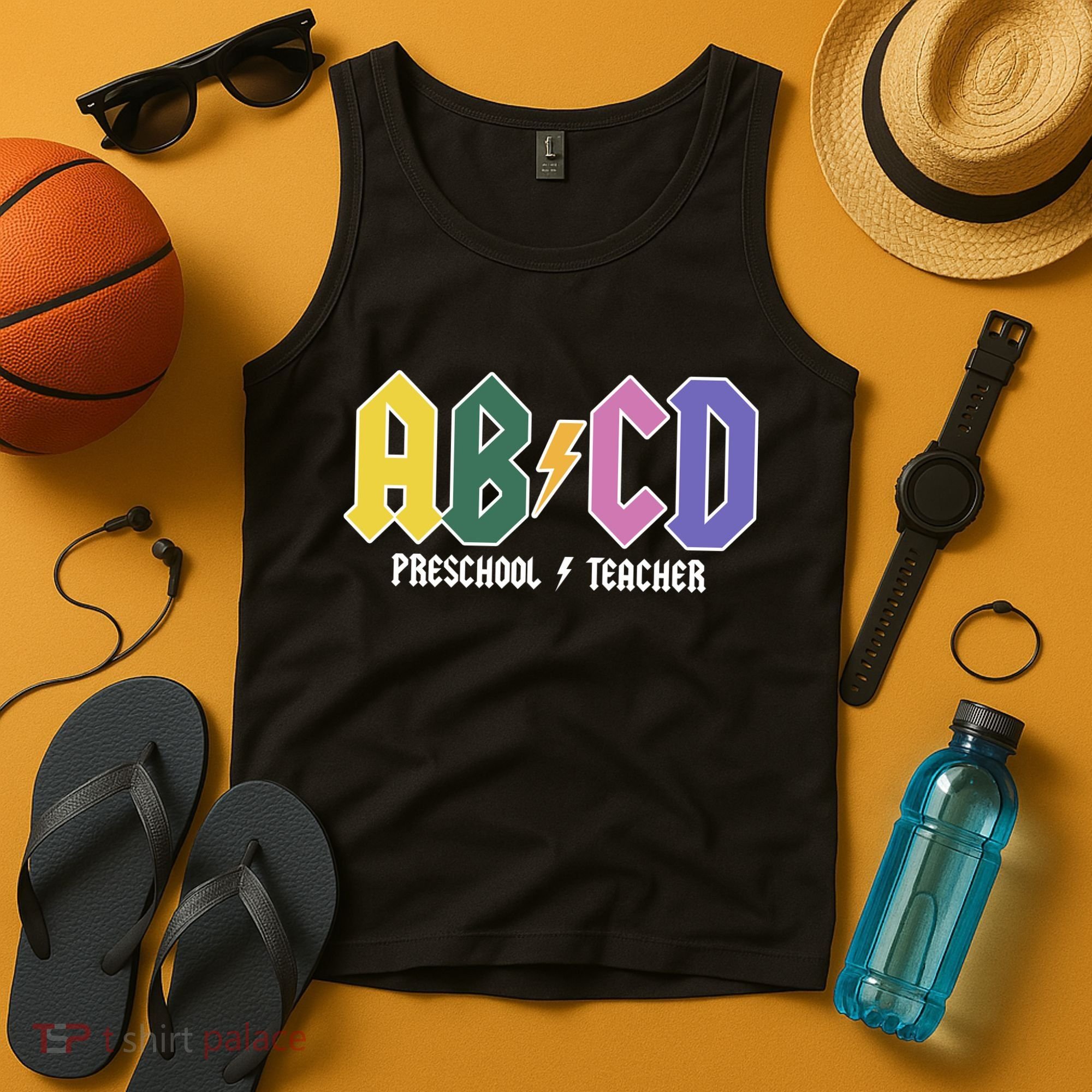 ABCD Preschool Teacher Rock And Roll Tank Top