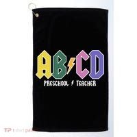 ABCD Preschool Teacher Rock And Roll Golf Towel thumb 0