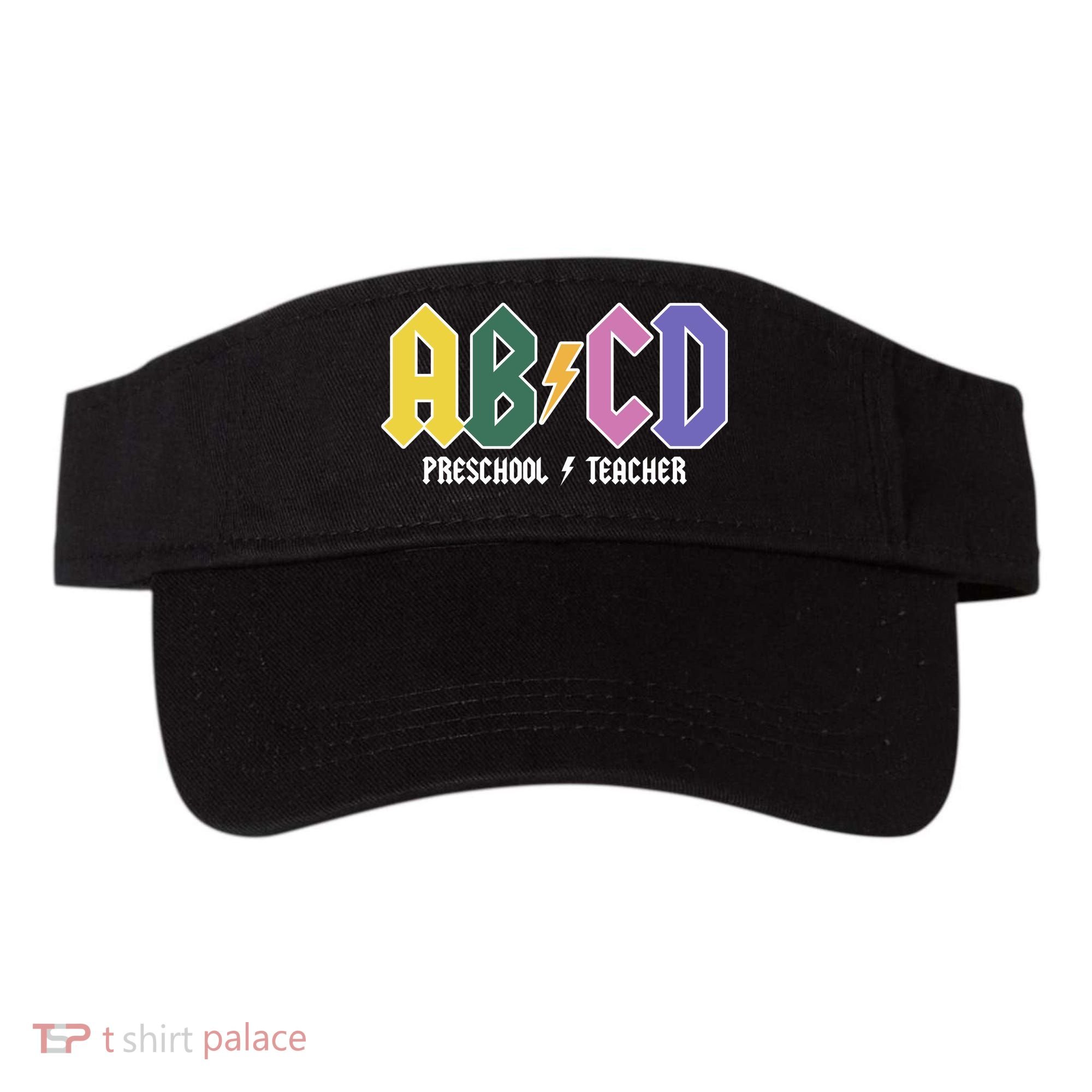 ABCD Preschool Teacher Rock And Roll Visor