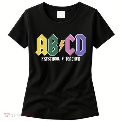 ABCD Preschool Teacher Rock And Roll Women's T-Shirt