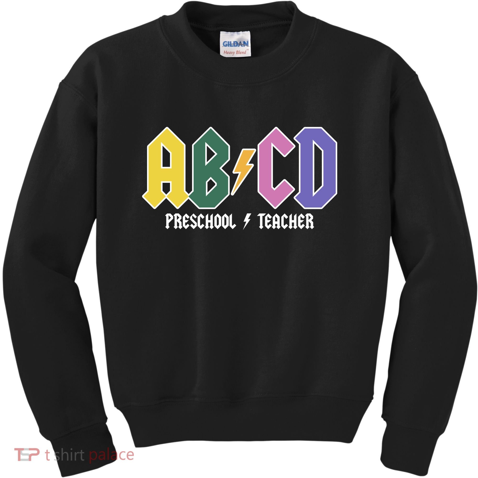 ABCD Preschool Teacher Rock And Roll Kids Sweatshirt