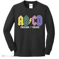 ABCD Preschool Teacher Rock And Roll Kids Long Sleeve Shirt thumb 0