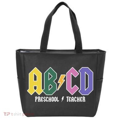 ABCD Preschool Teacher Rock And Roll Tote Bag