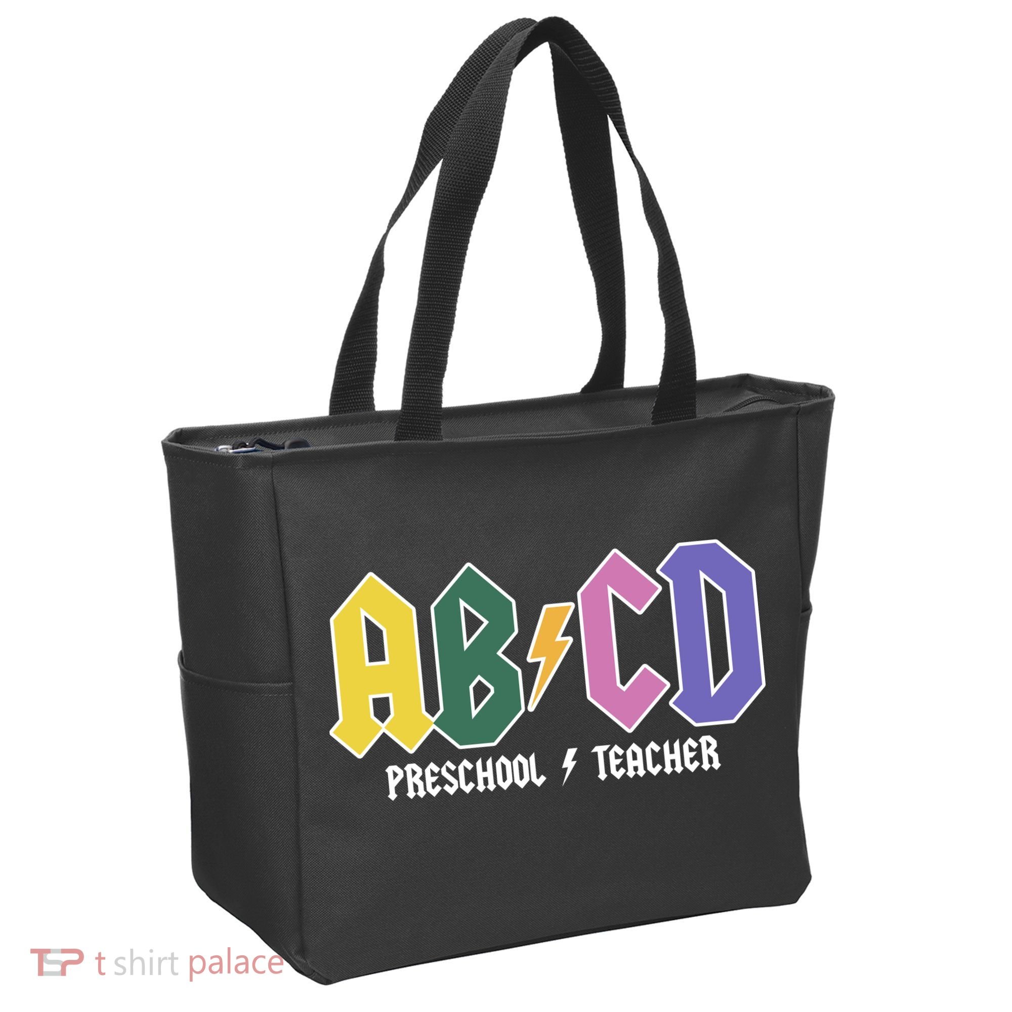 ABCD Preschool Teacher Rock And Roll Tote Bag