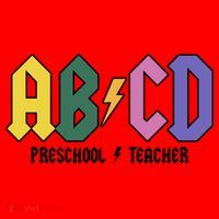 ABCD Preschool Teacher Rock And Roll Santa Hat thumb 1
