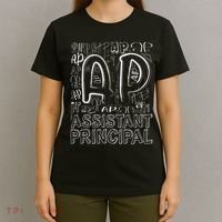 Assistant Principal Teacher Appreciation Week Cute Last Day Of School Black T-Shirt thumb 4