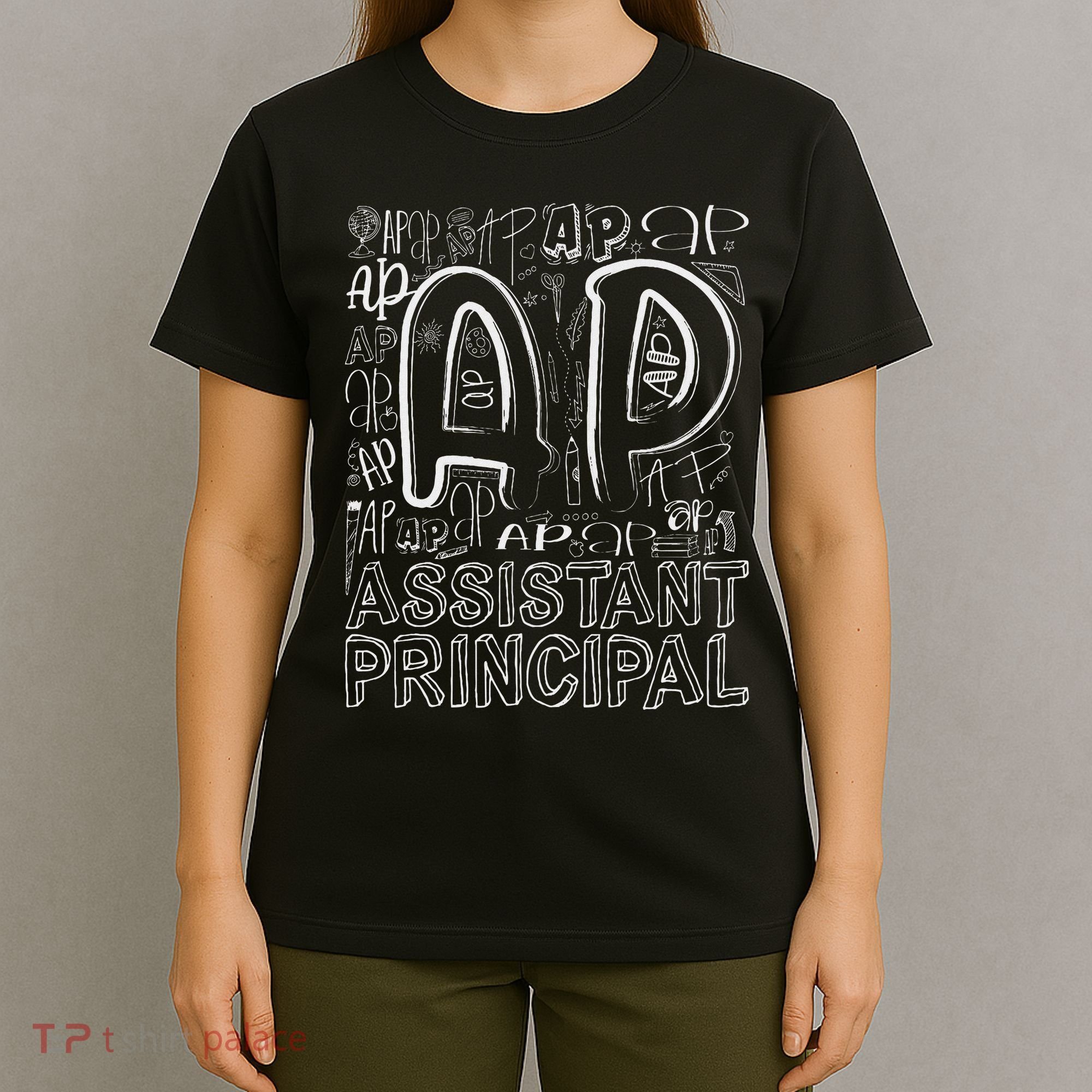 Assistant Principal Teacher Appreciation Week Cute Last Day Of School Black T-Shirt