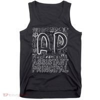 Assistant Principal Teacher Appreciation Week Cute Last Day Of School Black Tank Top thumb 0