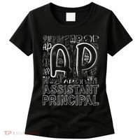 Assistant Principal Teacher Appreciation Week Cute Last Day Of School Black Women's T-Shirt thumb 0