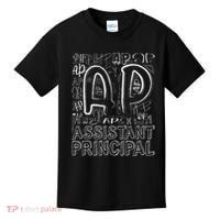 Assistant Principal Teacher Appreciation Week Cute Last Day Of School Black Kids T-Shirt thumb 0