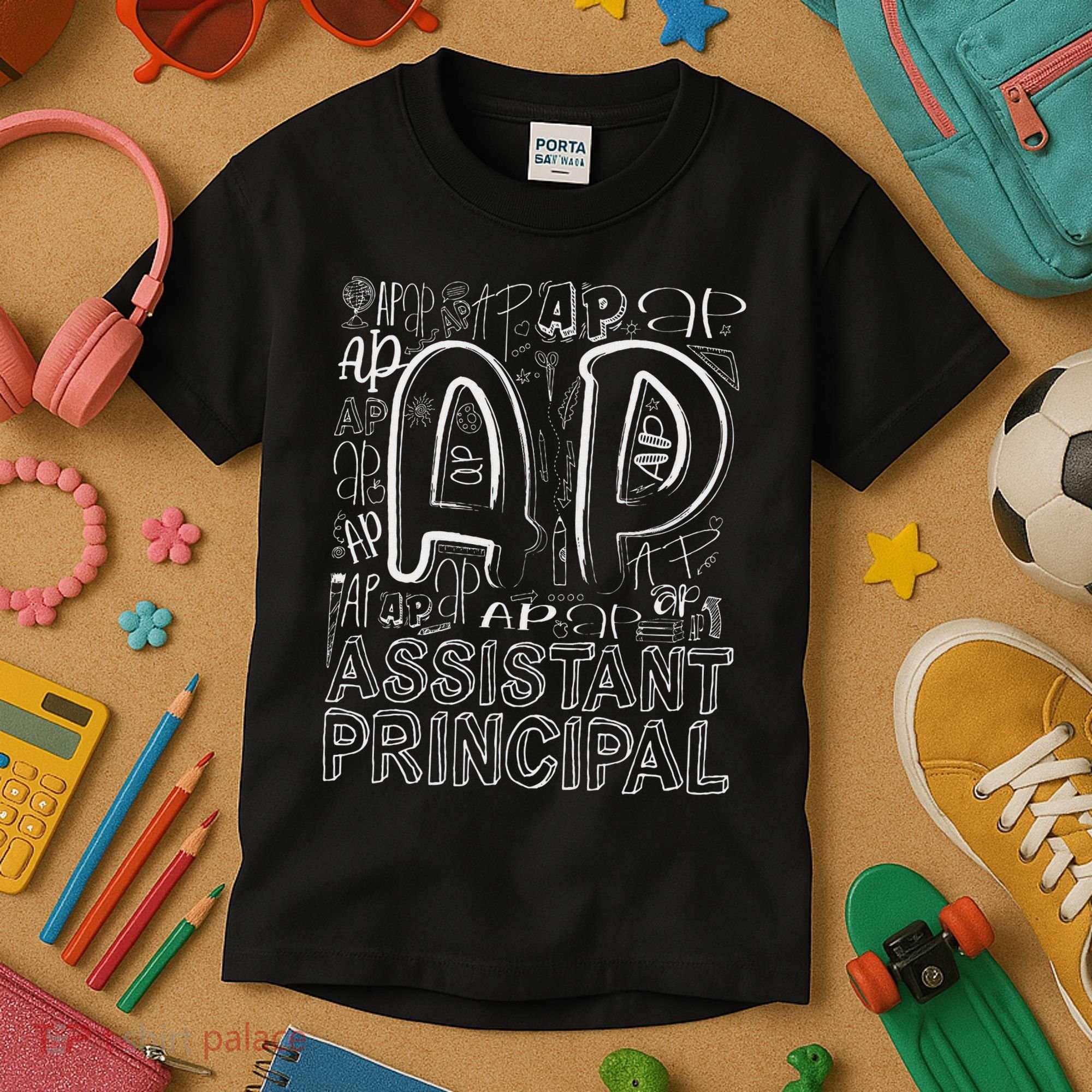 Assistant Principal Teacher Appreciation Week Cute Last Day Of School Black Kids T-Shirt