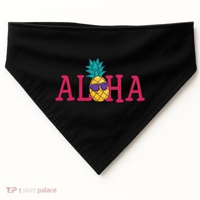 Aloha Pineapple Tropical Cute USA-Made Doggie Bandana