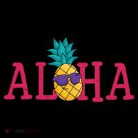 Aloha Pineapple Tropical Cute Button thumb 1
