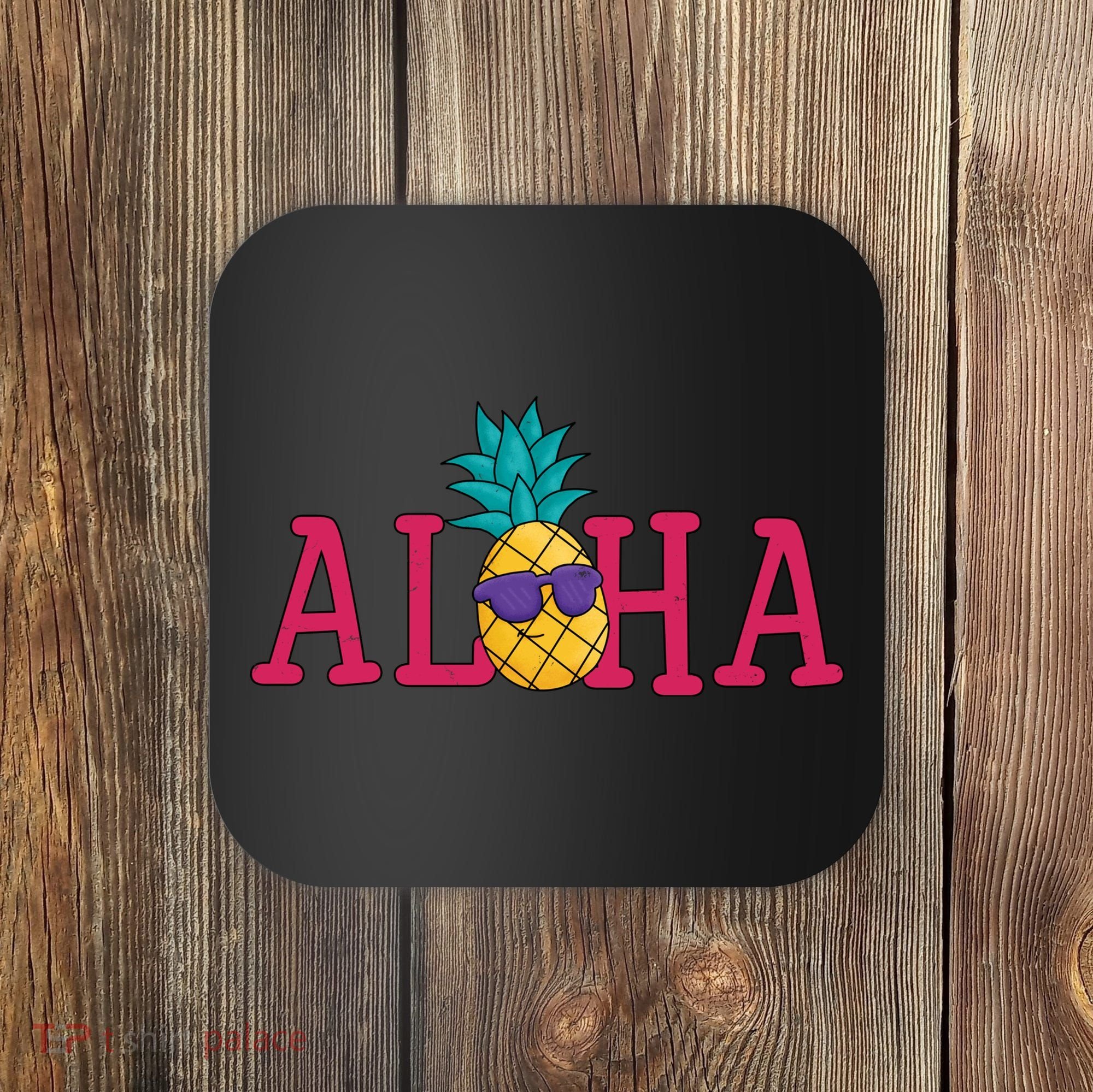 Aloha Pineapple Tropical Cute Coaster