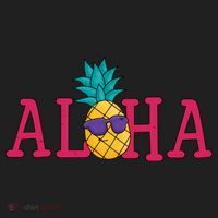 Aloha Pineapple Tropical Cute Golf Towel thumb 3