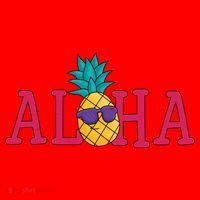 Aloha Pineapple Tropical Cute Santa Hat thumb 1