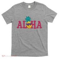 Aloha Pineapple Tropical Cute T-Shirt thumb 0