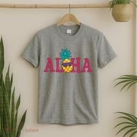 Aloha Pineapple Tropical Cute T-Shirt thumb 2